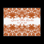 Orange Damask Wedding