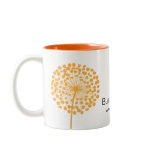 Orange Dandelion Customizable Coffee Mug mugs