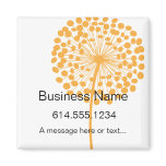 Orange Dandelion Flower Customizable Magnet magnets