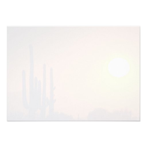 Orange Dark Evening Personalized Invitations