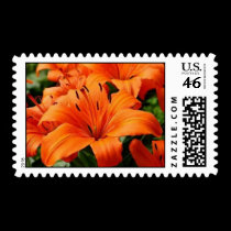 Orange Day Lillies postage by kokobaby Orange Day Lillies postage