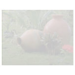 Orange Decorative clay vases flowers Letterhead Template