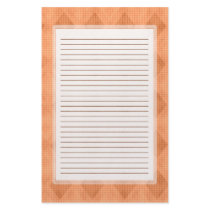 Orange Diamond Lined Stationery by stationerystation Orange Diamond Lined Stationery