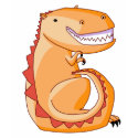 Orange Dino Tee t-shirts