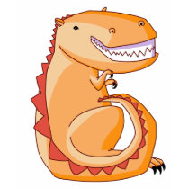 Orange Dino Tee t-shirts by HeatherIhn Orange Dino Tee t-shirts