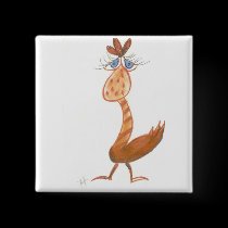 "Orange Dodo Bird" buttons