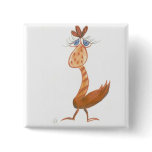 "Orange Dodo Bird" Buttons