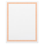 Orange Dot Frame Border Letterhead