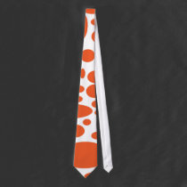 Orange Dot Tie