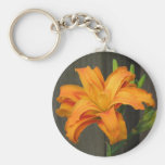 Orange Double Day Lily Key Chain