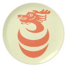 Orange Dragon Custom Plate