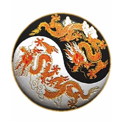 Orange Dragons Yin- Yang Symbol Top Tshirt