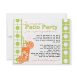 Orange Drink Personalized Announcement