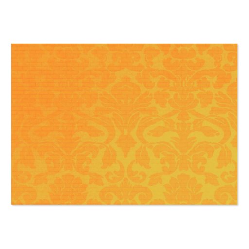 Orange Earring Cards Business Card Templates (back side)