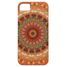 Orange Earth Mandala iPhone 5 CaseMate Case