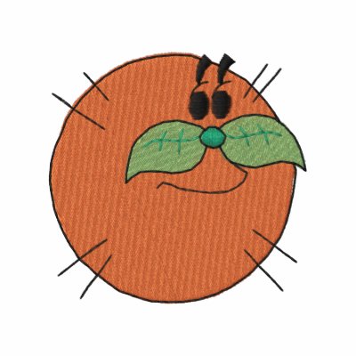 Orange Hoodie by ZazzleEmbroidery