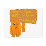orange everyone needs water post cards