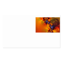 Orange Eyes Aglow – Gold & Violet Delight Business Card