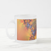 Orange Eyes Aglow – Gold & Violet Delight Mug