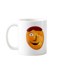 Orange face smiley giving you a wink mugs by SmileyFaceStore Orange face smiley giving you a wink mugs