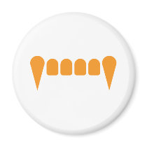 Orange Fangs Magnet