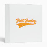 Orange Field Hockey Vinyl Binders