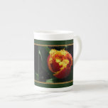 Orange Fire Porcelain Mug