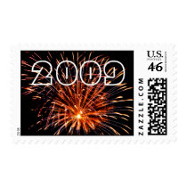 Orange Fireworks, 2009 postage