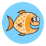 Orange fish stickers