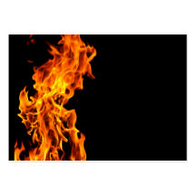 Orange flame business card templates