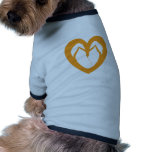 Orange flip flops 1 doggie t-shirt