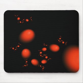 Orange Floating Eggs mousepad