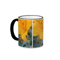 Orange Flora Mug mugs