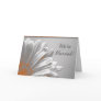 Orange Floral Highlights Marriage Announcement