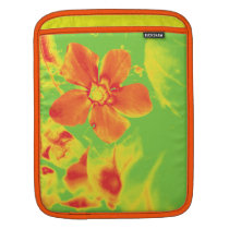 Orange Flower Art iPad Sleeve Cover