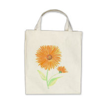 Orange Flower Bag