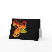 orange flower cards