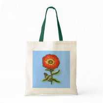 Orange flower design bags