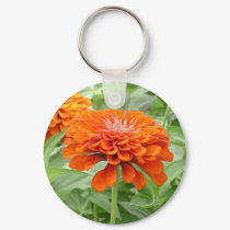 Orange Flower Keychain
