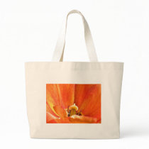 Orange flower macro bags