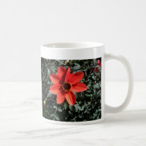 Orange flower mug mugs