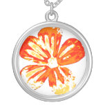 Orange Flower Necklace