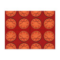orange flower pattern postcards by DonnaGraysonAbstract orange flower pattern postcards