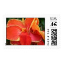 orange flower postage
