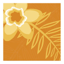 Orange Flower Poster posters