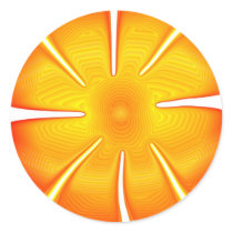 Orange Flower stickers