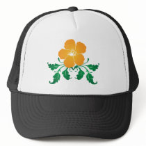Orange Flower: Vector Drawing: hats by spiritswitchboard Orange Flower: Vector Drawing: hats