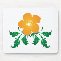 Orange Flower: Vector Drawing: mousepads by spiritswitchboard Orange Flower: Vector Drawing: mousepads