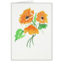Orange Flowers cards