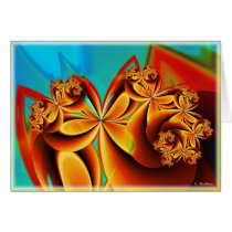 orange flowers cards